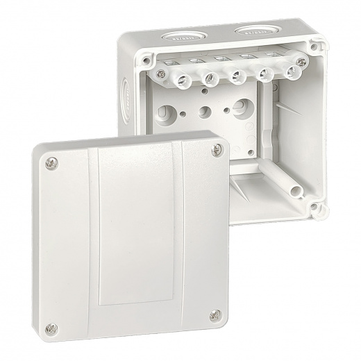 Распределительная коробка MB, 110x110x67-6², PC, IP66, цвет серый