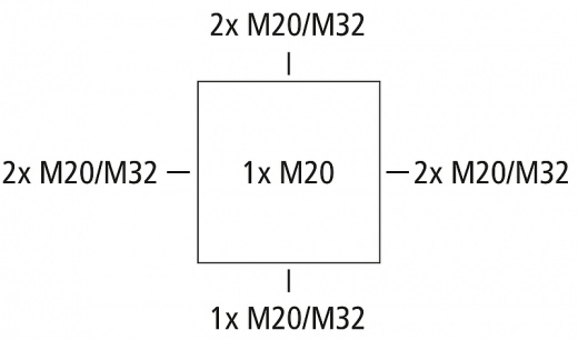 Распределительная коробка Abox Pro 060-6²