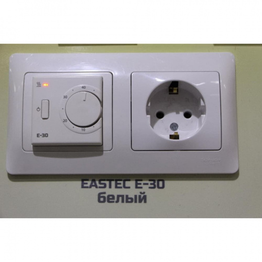 Терморегулятор EASTEC E-30 белый механический (Встраиваемый 3,5 кВт)